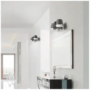 Leds C4 - Applique murale double orientable Drone LED - Marron foncé pas cher