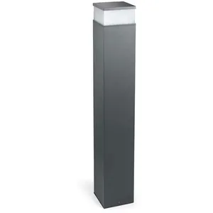 Cubik - Borne led d'extérieur haute gris urbain IP65 - Leds-c4Vendu paramazon