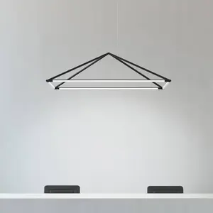 Comparateur de prix : LEDS-C4 Grok tubs - plafonnier décoratif led noir mat 120cm 5200lm 3000k