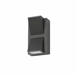 Comparateur de prix : Forlight Applique Extérieure Ip54 Loyd Double Emission Led 4.1W 3000K Noir 155Lm