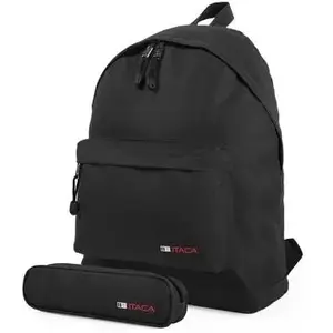 ITACA Sac À Dos Lisse + Trousse Spey Colour Noir pas cher