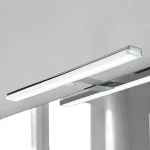 Ebir Applique pour miroir LED Pandora, chrome, largeur 45,8 cm pas cher