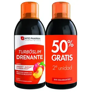 Forté Pharma Turbodraine Thé Vert Pêche 500ml lot de 2