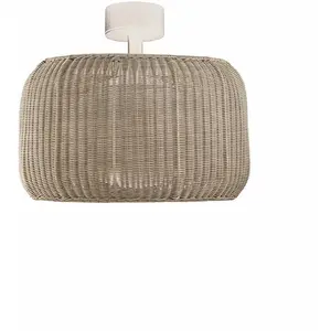 Comparateur de prix : Plafonnier LED Fora de Bover, blanc naturel/beige, Ø 50 cm