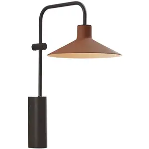 Applique murale LED Platet A/02 de Bover, noir/terracottaVendu parluminaire
