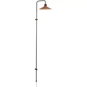 Bover Applique murale Platet A/05, noir/terracotta,142 cm, E14 pas cher