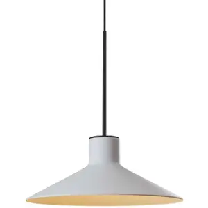 Suspension LED encastrée Platet de Bover, noir/gris, Ø 20 cm