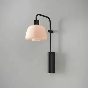 Comparateur de prix : Applique murale LED Bover Drep A/04, nude, verre, noir, 2 700 K