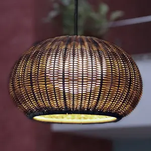 Comparateur de prix : Bover GAROTA-Suspension d'extérieur LED métal et tressé Ø27cm