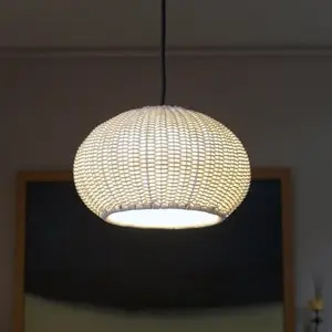 Comparateur de prix : Bover GAROTA-Suspension d'extérieur LED métal et tressé Ø27cm