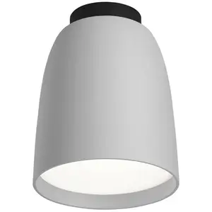 Plafonnier d'extérieur LED Nut de Bover, gris clair, aluminium/acier pas cher
