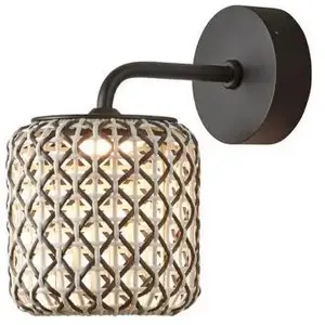 Comparateur de prix : Bover NANS-Applique murale d'extérieur LED Métal/Fibres synthétiques d...