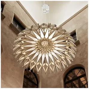 Bover DOME-Suspension LED Bois de Hêtre ajourée Ø91,5cmVendu pararchiproducts