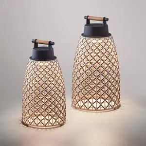Comparateur de prix : Bover Nans M/41/R Lampe à poser rechargeable pour extérieur marron