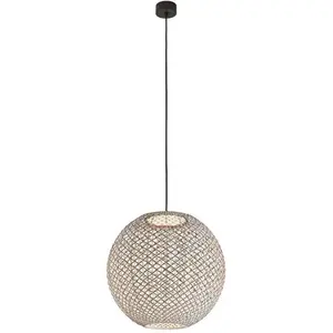 Comparateur de prix : Bover Nans Sphere S/60 suspension d'extérieur LED marron