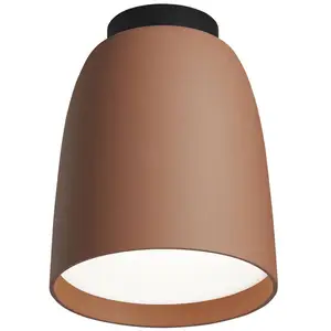 Plafonnier d'extérieur LED Nut de Bover, terracotta, aluminium/acier
