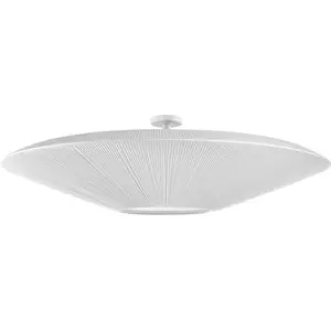 BOVER lampe de plafond SIAM 200 (Nastro traslucido bianco, struttura piccola - Ferro, acciaio inossidabile, metacrilato, nastro.) pas cher