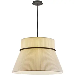 Bover Suspension Folie S, crème/noir, Ø 60 cmVendu parluminaire