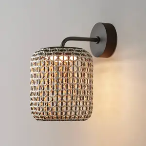 Comparateur de prix : Bover Nans A applique d'extérieur LED, brun, Ø 21,6cm