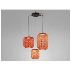 Comparateur de prix : Bover Nans S/3L suspension LED à 3 lampes, rouge