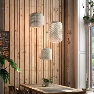 Comparateur de prix : Bover Nans S/3L suspension LED à 3 lampes, beige