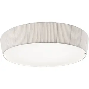 Comparateur de prix : Plafonnier LED Bover Plafonet, Ø 95 cm, blanc, alu/tissu