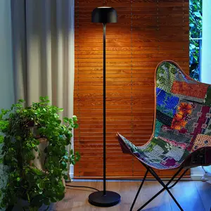 Bover lampe sur pied LED Bol P/130, noir mat, hauteur 130 cmVendu parluminaire