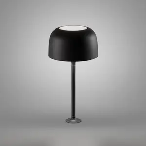 Bover lampe de table LED encastrée Bol, noir mat, hauteur 33 cm pas cher