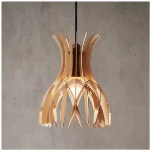 Bover DOMITA-Suspension Bois de Hêtre ajourée Ø20cm pas cher