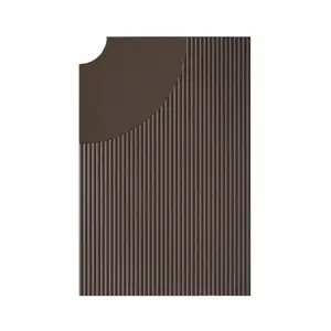 BOVER élément modulaire ARID TILES (Marrone grafite, modulo sinistro - Aluminium)Vendu parmyareadesign