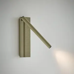 Comparateur de prix : Applique murale LED Bover Arid A/02 olive, aluminium, 2 700 K