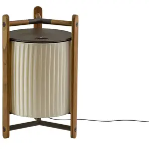 BOVER lampe de table KANDO M/40 (Nastro crema - Alluminio, legno di te... pas cher