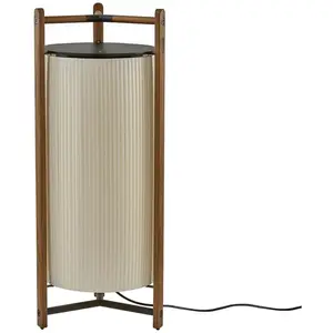 BOVER lampadaire KANDO P/111 (Nastro crema - Alluminio, legno di teak,...