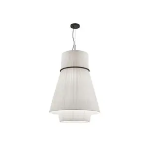 BOVER lampe à suspension FOLIE S/70.2 (Nastro traslucido bianco - Acci... pas cher