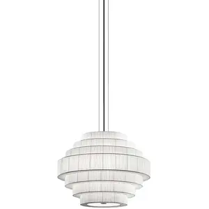 BOVER lampe à suspension MOS 01 (Ruban blanc translucide - Fer, verre)