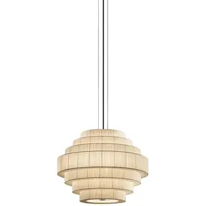 BOVER lampe à suspension MOS 01 (Ruban crème translucide - Fer, verre)