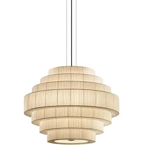 BOVER lampe à suspension MOS 03 (Ruban crème translucide - Fer, verre)Vendu parmyareadesign