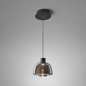 Comparateur de prix : Suspension LED Bover Drep S/01, gris fumé, verre, 2 700 K
