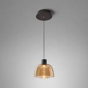 Comparateur de prix : Suspension LED Bover Drep S/01, ambre, verre, 2 700 K