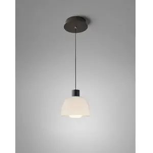 Comparateur de prix : Suspension LED Bover Drep S/01, blanc opale, verre, 2 700 K
