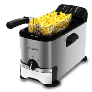 Comparateur de prix : Cecotec Friteuse CleanFry 3000 ProFilter 3 L 2000W Noir Acier inoxydable 200W