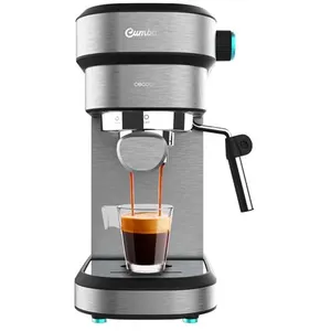 Comparateur de prix : 8435484016230 Cafetière expresso Cecotec Cafelizzia 890 grise 20 barres acier inoxydable