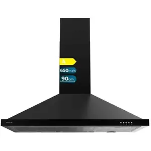 Cecotec Hotte aspirante pyramidale Bolero Flux PM 906500 Black A pas cher