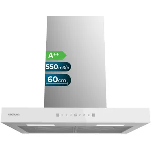Comparateur de prix : CECOTEC Hotte décorative - Bolero - Flux TT 605500 - Verre blanc - 60 cm - A++