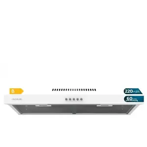 Comparateur de prix : Cecotec Hotte Aspirante 60cm Wide Bolero Flux CM 602200 White B. Sucti...