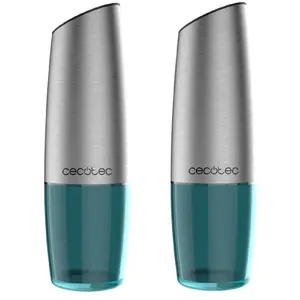 Comparateur de prix : Cecotec Moulin électrique InstantMill Gravity Duo Acier et Bleu, Meuleuse en céramique