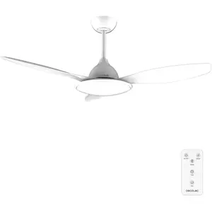 Comparateur de prix : Cecotec EnergySilence 4800 Light Blanc Ventilateur de Plafond avec Lumière et Contrôle 36W Blanc