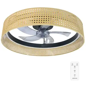 Cecotec Ventilateur De Plafond Energysilence Lampaero 600 Beige Design pas cher