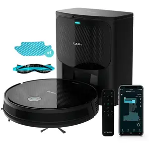 Comparateur de prix : Cecotec Conga Gyro Home Robot Aspirateur 3 en 1 avec WiFi 2100PaNoir