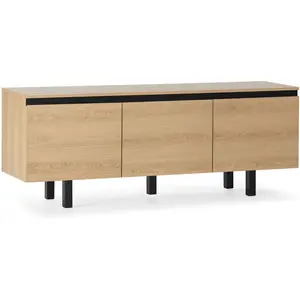 Vs Venta-Stock Meuble TV Molina 3 portes couleur chêne pas cher
